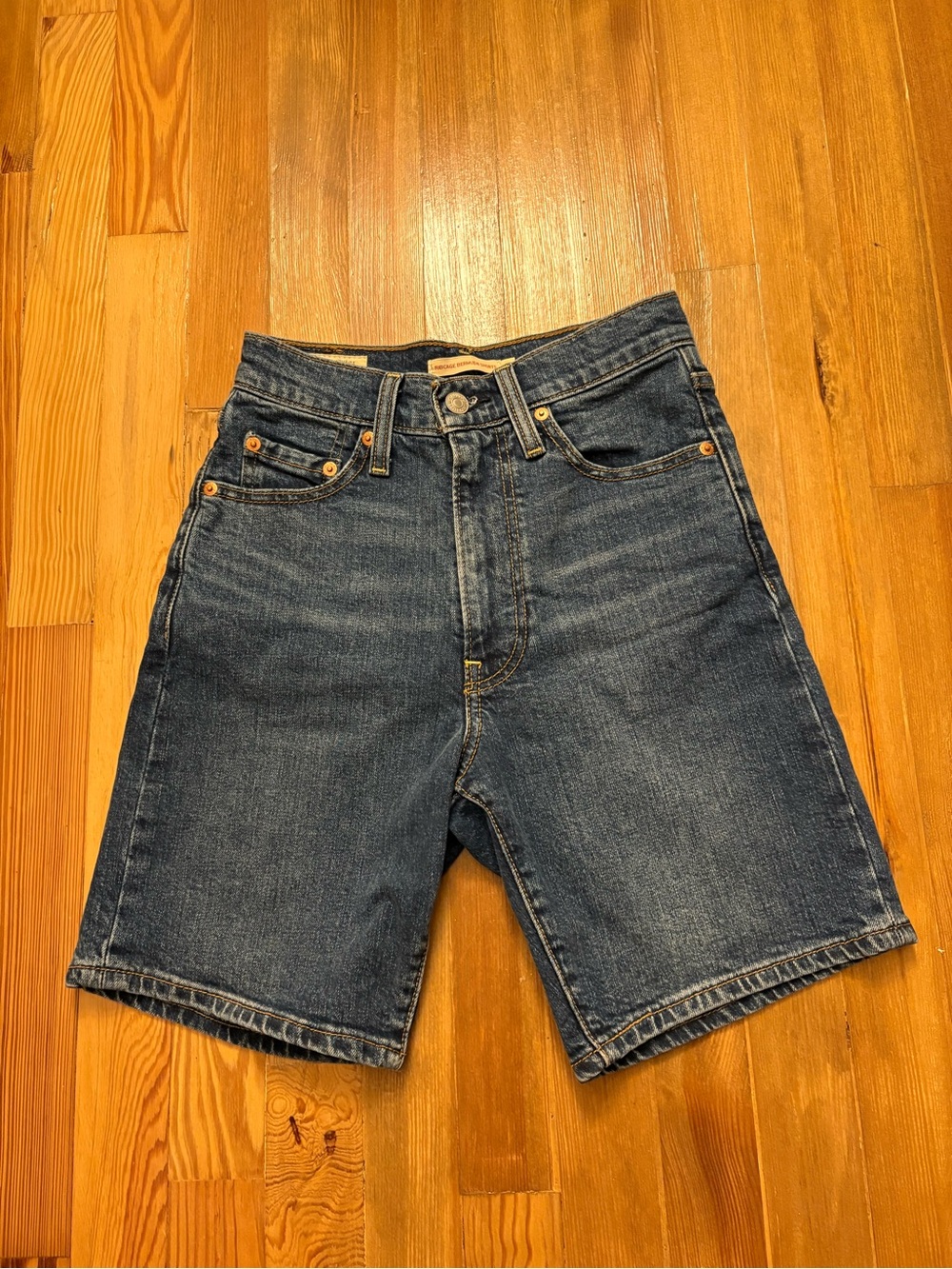 Levi’s Ribcage Bermuda Denim Shorts
